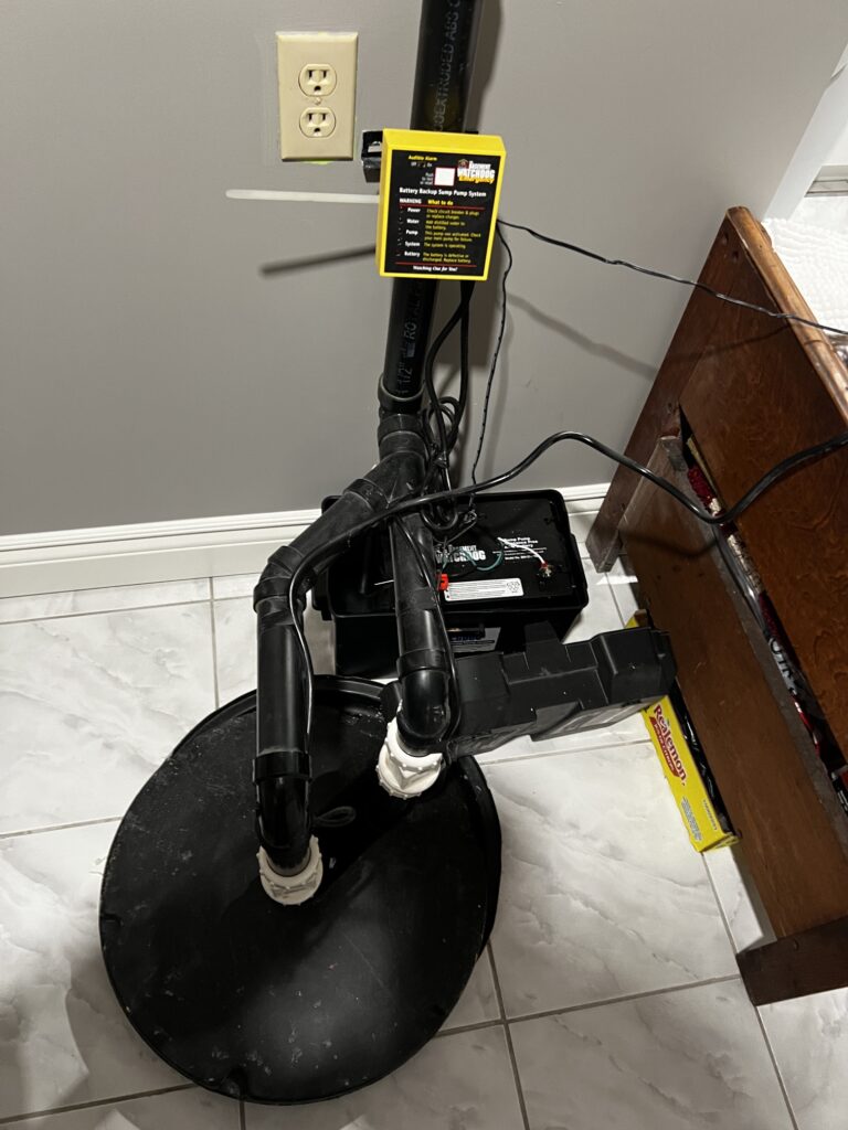 Sump pump installation London Ontario basement flooding prevention Triton Home Service