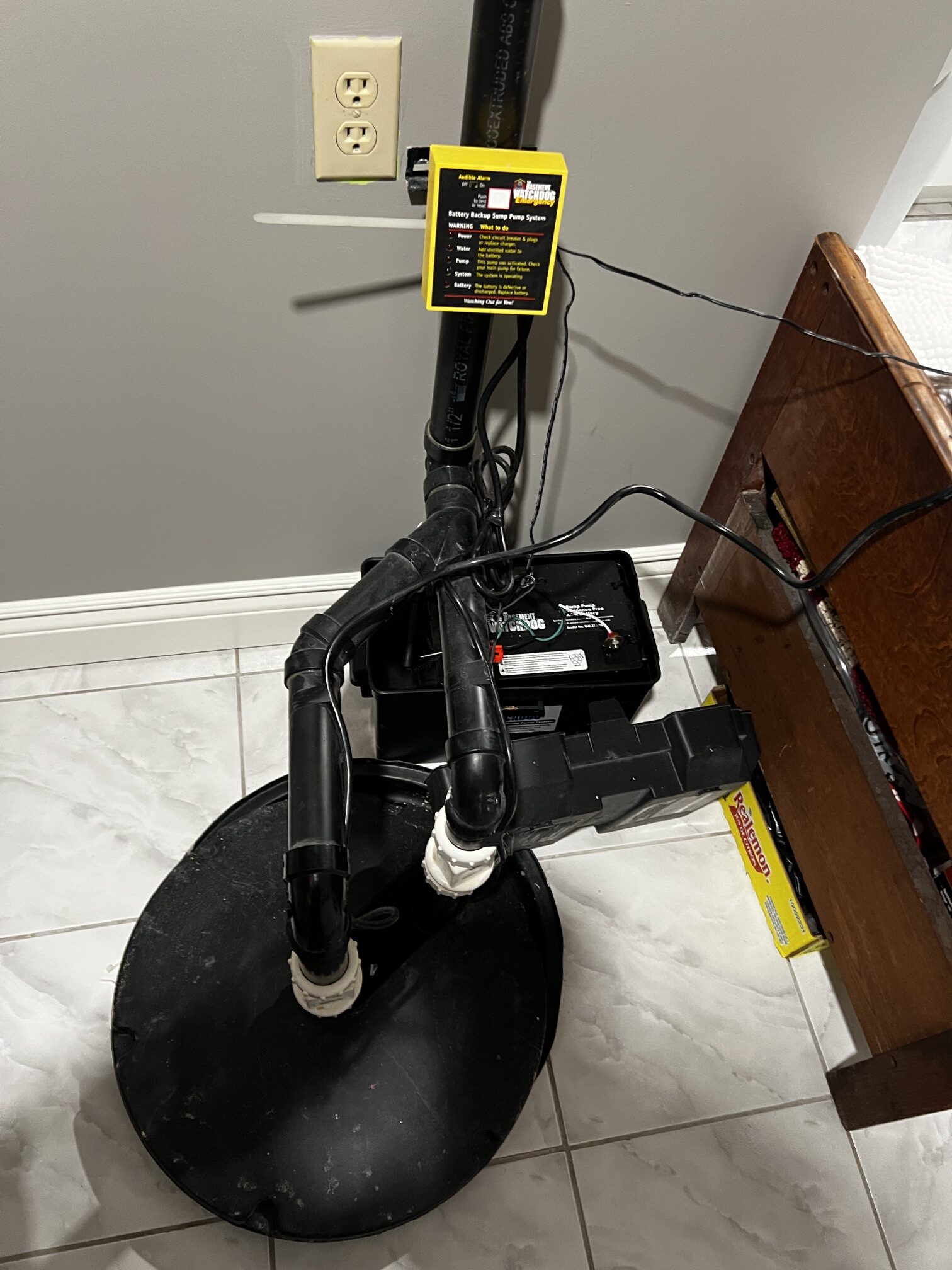 Sump pump installation London Ontario basement flooding prevention Triton Home Service